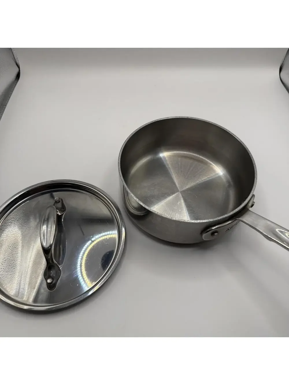 All-Clad Saucepan D3 Stainless Steel 1 QT with Lid